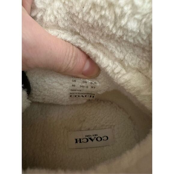 Coach Monogram Jacquard Foldover High Top Sneakers Size 8 - Picture 9 of 12